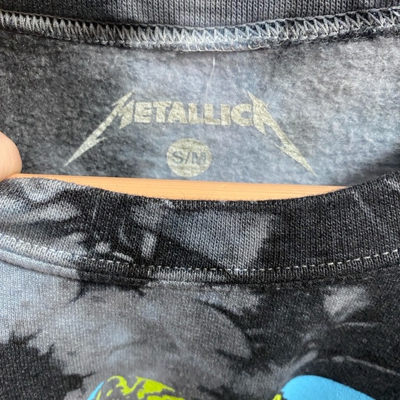 Metallica ... And Justice For All Tie-Dye Crewneck NWT - Picture 2 of 4